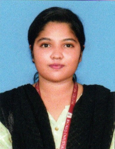 Fourth Semester topper Eunice Malathy