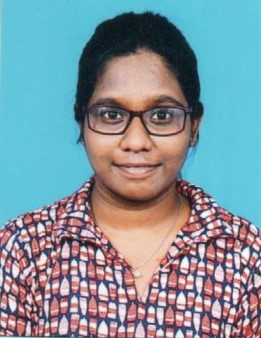 Second Semester topper Catherine Rose J