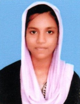 Second Semester topper Mohabath Rafika